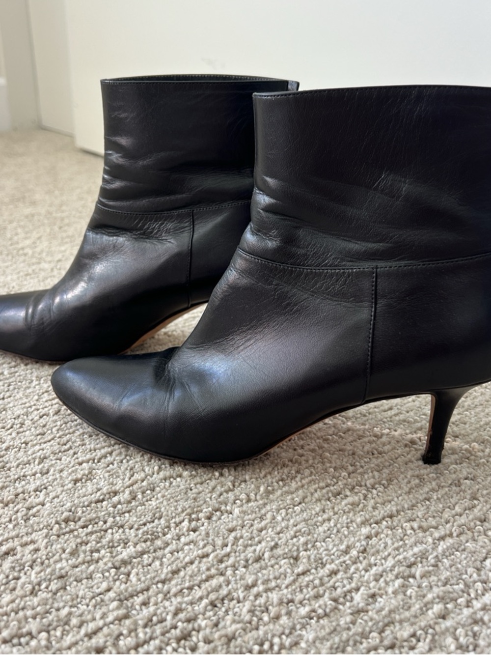 Jimmy Choo Black Leather Ankle Boots